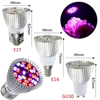 Full Spectrum E27 E14 GU10 LED Plant Grow Light Bulb Fitolampy Phyto Lamp Indoor Plant Flower Hydroponics UV Grow Lamp
Full Spectrum E27 E14 GU10 LED Plant Grow Light Bulb Fitolampy Phyto Lamp Indoor Plant Flower Hydroponics UV Grow Lamp