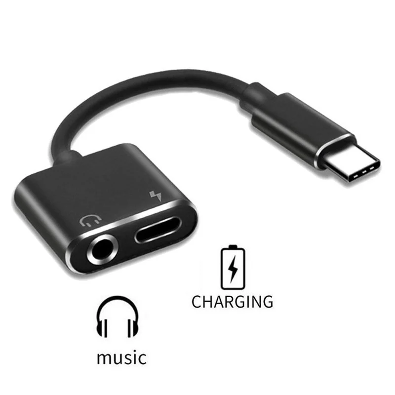 USB Type-c Male to 3.5mm Jack Type-c Female Earphone Adapter Cable Aux Audio Cable Adapter For Charging splitter Connector
USB Type-c Male to 3.5mm Jack Type-c Female Earphone Adapter Cable Aux Audio Cable Adapter For Charging splitter Connector