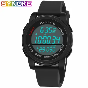 SYNOKE 2019 New Fashion Watches Mans Outdoor Sports Luminous Digital Wrist Watch Diving Stopwatch Waterproof LED Shockproof 8108 
SYNOKE 2019 New Fashion Watches Mans Outdoor Sports Luminous Digital Wrist Watch Diving Stopwatch Waterproof LED Shockproof 8108