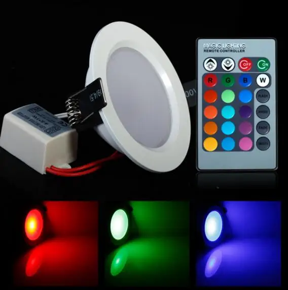 3W 5W 10W RGB LED Downlight AC85-265V Color Changing Recessed Panel Light Bulb Lamp With Remote Control for Hallway Wall Lights
3W 5W 10W RGB LED Downlight AC85-265V Color Changing Recessed Panel Light Bulb Lamp With Remote Control for Hallway Wall Lights