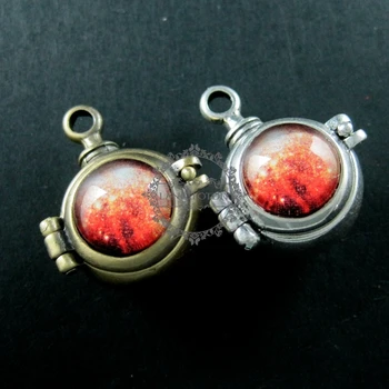 22mm antiqued silver,bronze orange galaxy collage cabochon steam punk ball vial wish pendant charm 1800119
22mm antiqued silver,bronze orange galaxy collage cabochon steam punk ball vial wish pendant charm 1800119
