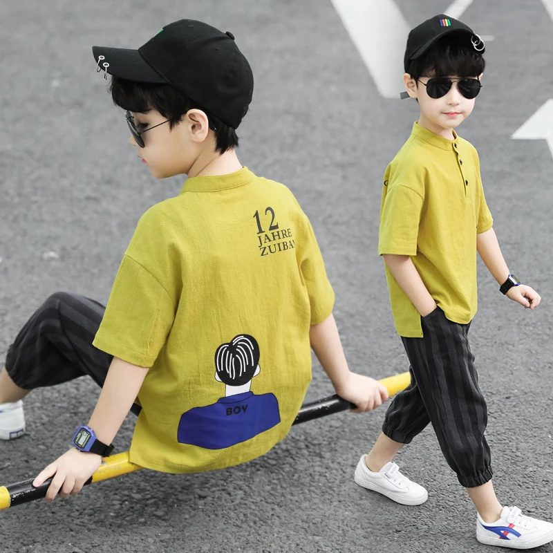 New Brand 2020 Cool Spring Boy Sets Fashion Cotton T-Shirts Pants Handsome Boys Sports Suits Tracksuits Children's Clothing Hot
New Brand 2020 Cool Spring Boy Sets Fashion Cotton T-Shirts Pants Handsome Boys Sports Suits Tracksuits Children's Clothing Hot