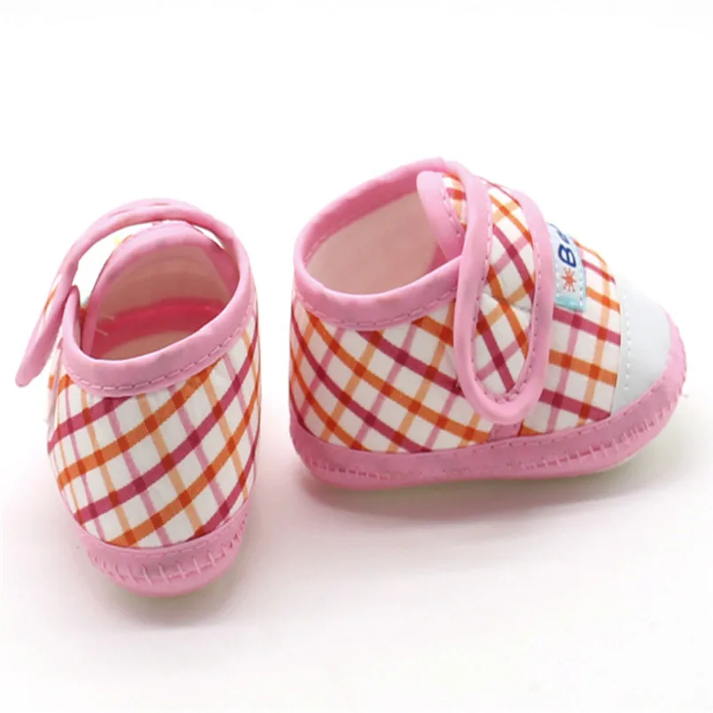 Baby Girl's Tartan Shoes With Bow Available In 3 Colours 