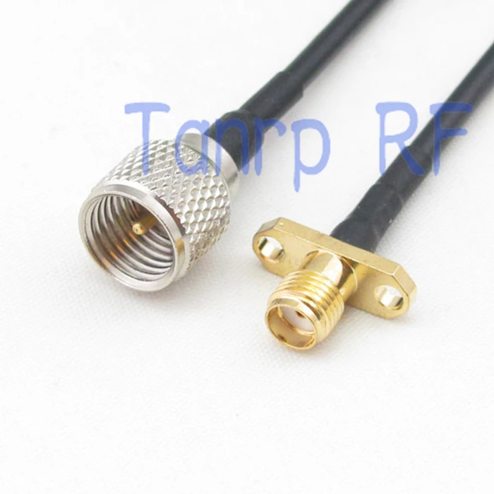 50CM Pigtail coaxial jumper cable RG174 extension cord 20in mini UHF male to SMA female with 2 hole panel RF connector adapter
50CM Pigtail coaxial jumper cable RG174 extension cord 20in mini UHF male to SMA female with 2 hole panel RF connector adapter