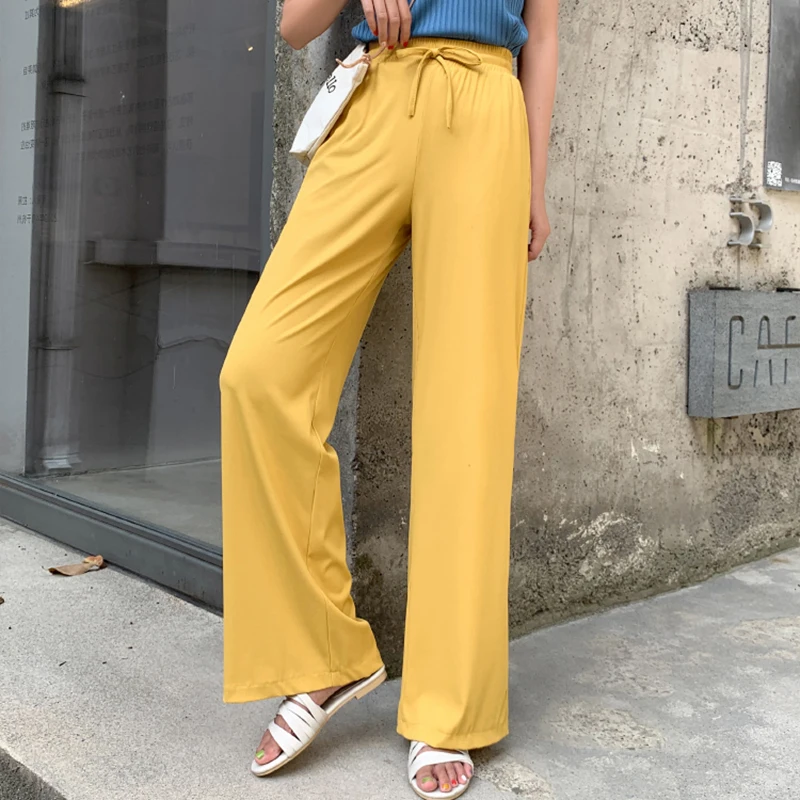 AIYANGA Trousers For Women High Waist Casual Loose Wide Leg Pants Female 2022 Summer Autumn Korean Fashion Elegant Pant Tide
AIYANGA Trousers For Women High Waist Casual Loose Wide Leg Pants Female 2022 Summer Autumn Korean Fashion Elegant Pant Tide