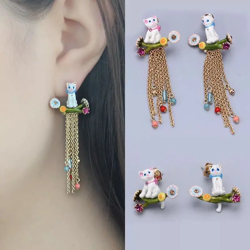 2018 Amybaby Cats Spring Garden Collection Womens Tassels Drop Earrings Enamel Glaze Jewelry For Party
2018 Amybaby Cats Spring Garden Collection Womens Tassels Drop Earrings Enamel Glaze Jewelry For Party