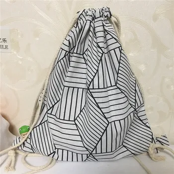 YILE New Cotton Linen Drawstring Travel Backpack Student Book Bag Shoes Bag Geometry White Diamond B412
YILE New Cotton Linen Drawstring Travel Backpack Student Book Bag Shoes Bag Geometry White Diamond B412