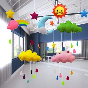 Kids Room Decoration Handmade Boys Raining Clouds Water Drop Girls Bed Hanging Teepees Tent Decoration Toy For Children 
Kids Room Decoration Handmade Boys Raining Clouds Water Drop Girls Bed Hanging Teepees Tent Decoration Toy For Children