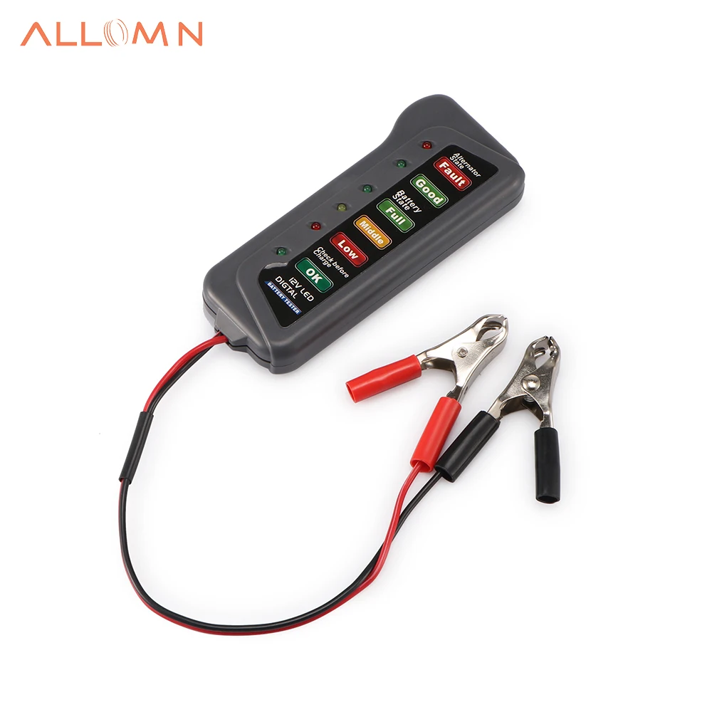 12V Car Motorcycle LED Digital Battery Alternator Tester - Test Battery Condition
12V Car Motorcycle LED Digital Battery Alternator Tester - Test Battery Condition