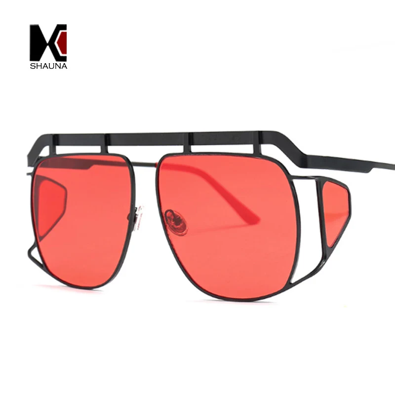 SHAUNA Oversize Eyewear steampunk Metal Gothic Punk Sunglasses Women Unique Double Lens Men Square clout Goggle Shades
SHAUNA Oversize Eyewear steampunk Metal Gothic Punk Sunglasses Women Unique Double Lens Men Square clout Goggle Shades