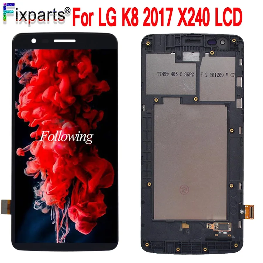 ЖК дисплей 5 0 дюйма для LG K8 2017 с двумя Sim картами X240 X240K X240H запасной LCD|screen digitizer|display