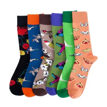 2018 newest combed cotton happy socks fashion casual mens art socks colorful flower and bird long sock couple clothes sock
2018 newest combed cotton happy socks fashion casual mens art socks colorful flower and bird long sock couple clothes sock