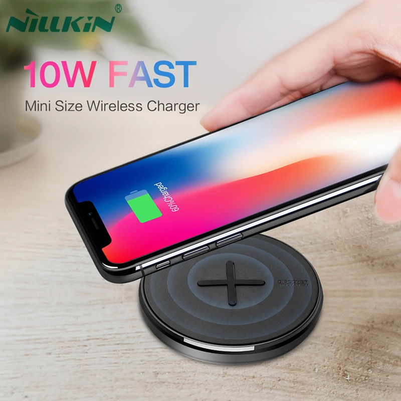 NILLKIN Mini Button 10W Fast Qi Wireless Charger for Galaxy S9 S9 Plus S8 Note 8 Wireless Charging Pad for IPhone X 8 Newest
NILLKIN Mini Button 10W Fast Qi Wireless Charger for Galaxy S9 S9 Plus S8 Note 8 Wireless Charging Pad for IPhone X 8 Newest