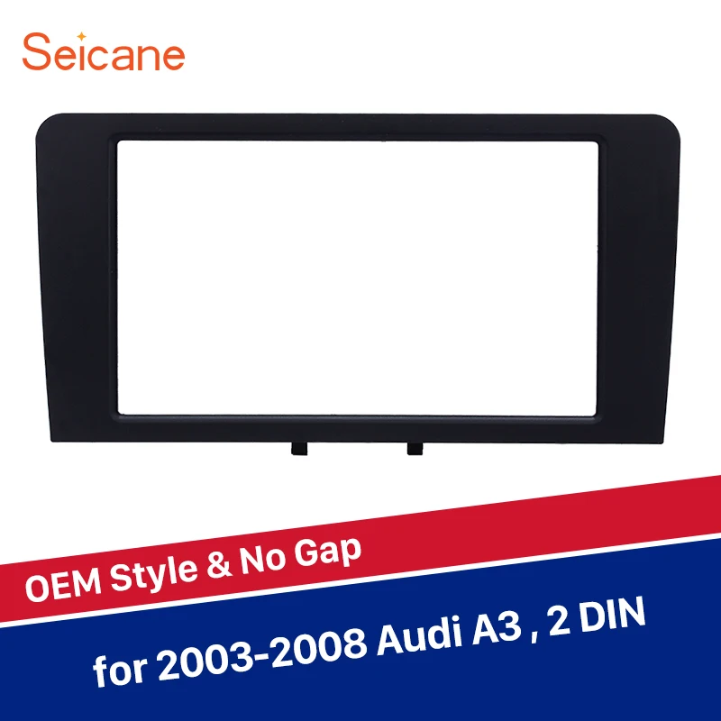 Seicane refitting 2 Din Car Radio Fascia Panel Audio Frame Trim Installation Cover Kit for 2003 2004 2005 2006 2007 2008 Audi A3
Seicane refitting 2 Din Car Radio Fascia Panel Audio Frame Trim Installation Cover Kit for 2003 2004 2005 2006 2007 2008 Audi A3