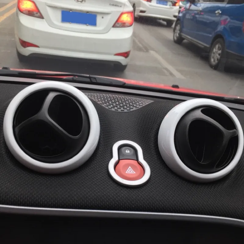 4 шт. ABS Автомобильная вентиляционная Крышка для выхода воздуха наклейки накладки для Smart New Fortwo 2015 2016 2017 forfour аксессуары для интерьера
4 шт. ABS Автомобильная вентиляционная Крышка для выхода воздуха наклейки накладки для Smart New Fortwo 2015 2016 2017 forfour аксессуары для интерьера