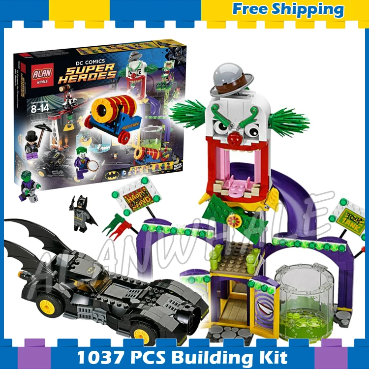 

1037pcs Super Heroes Batman Movie Joker Jokerland Robin Beast Boy sy512 Model Building Blocks Gifts Sets Compatible with Lego