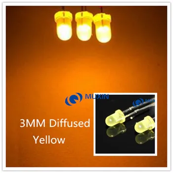 3mmYellow LED Round Light Emitting Diode Diffused Foggy Lamp Bead Plug-in DIY Kit Practice Wide Angle DIP 100 pcs /lot
3mmYellow LED Round Light Emitting Diode Diffused Foggy Lamp Bead Plug-in DIY Kit Practice Wide Angle DIP 100 pcs /lot