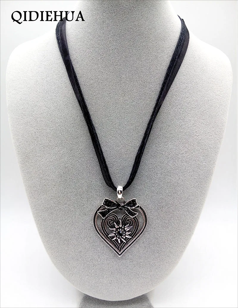 Fashion Bow-knot Peach Heart Necklaces&Pendants Vintage Ribbon Cord Choker Necklace Women Charm Edelweiss Statement Necklace
Fashion Bow-knot Peach Heart Necklaces&Pendants Vintage Ribbon Cord Choker Necklace Women Charm Edelweiss Statement Necklace