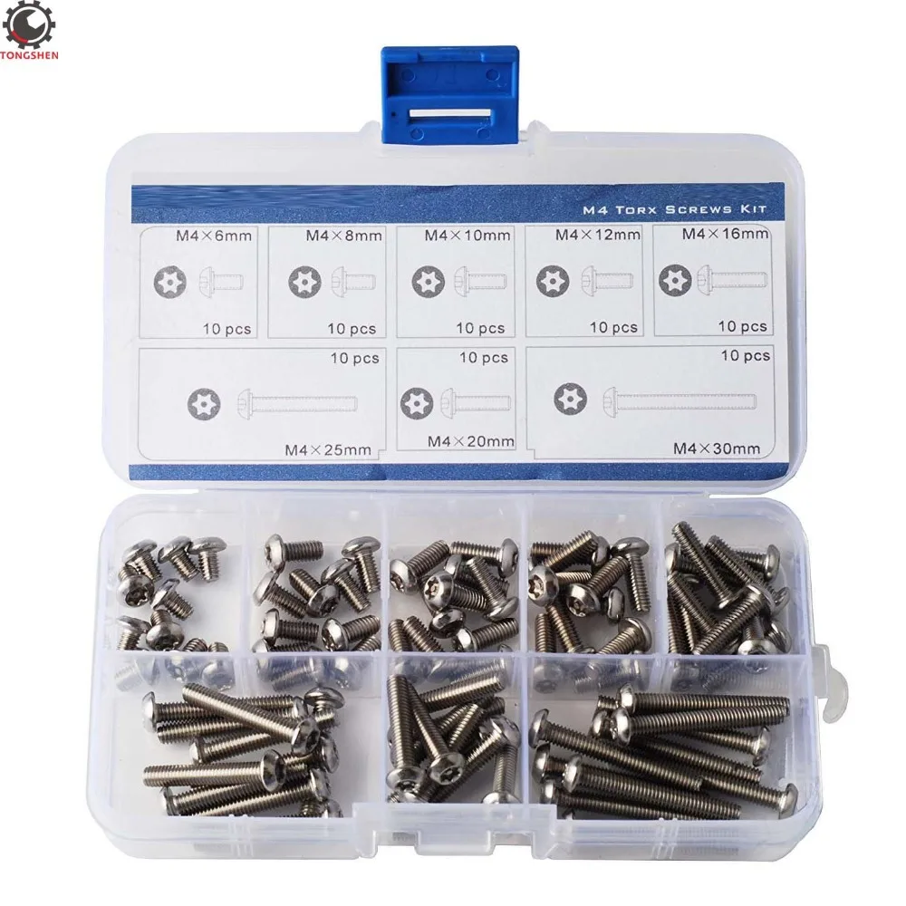 80pcs M4 Pin-in-Torx Security Screws Stainless Steel Torx Countersunk Screw Six-Lobe Flat Head Machine Security Screws
80pcs M4 Pin-in-Torx Security Screws Stainless Steel Torx Countersunk Screw Six-Lobe Flat Head Machine Security Screws