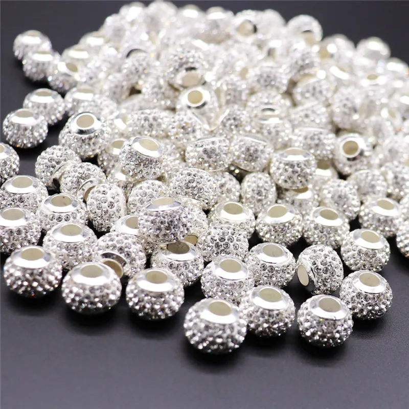 DIY Jewelry 20pcs Czech Crystal Rhinestones Spacer Bead fit bracele
