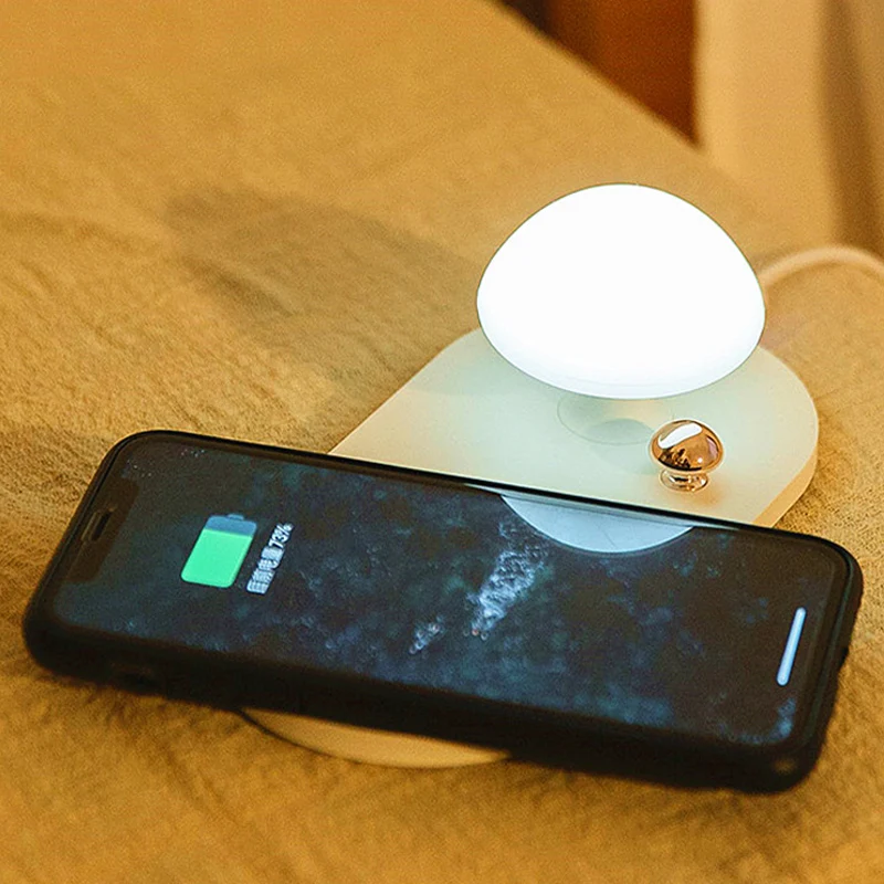 Hadinas Qi Wireless Charger with Lamp Cute 10W Fast Wireless Charging Pad for iPhone Xs Max XR X 8
Hadinas Qi Wireless Charger with Lamp Cute 10W Fast Wireless Charging Pad for iPhone Xs Max XR X 8