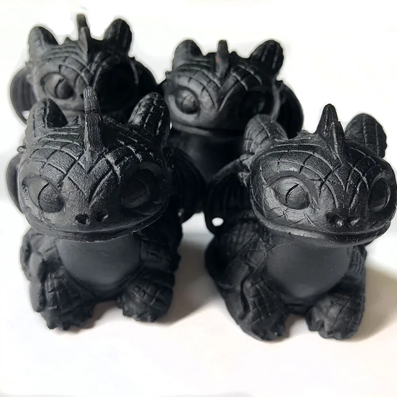 Free Shiping Natural Black Obsidian Pterosaur Crystal No Tooth Dragon Hand Carved Polished Stone Healing Gemstone Deco FYY
Free Shiping Natural Black Obsidian Pterosaur Crystal No Tooth Dragon Hand Carved Polished Stone Healing Gemstone Deco FYY