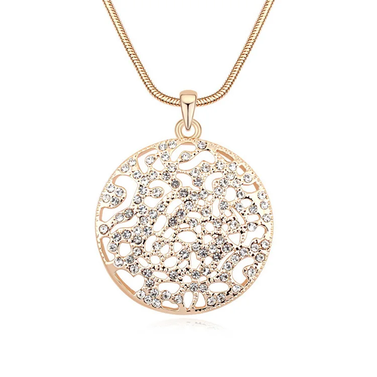Fashion Crystal Round Pendant Necklaces Women Korea Banquet Long Chain Sweater Costume Jewelry
Fashion Crystal Round Pendant Necklaces Women Korea Banquet Long Chain Sweater Costume Jewelry