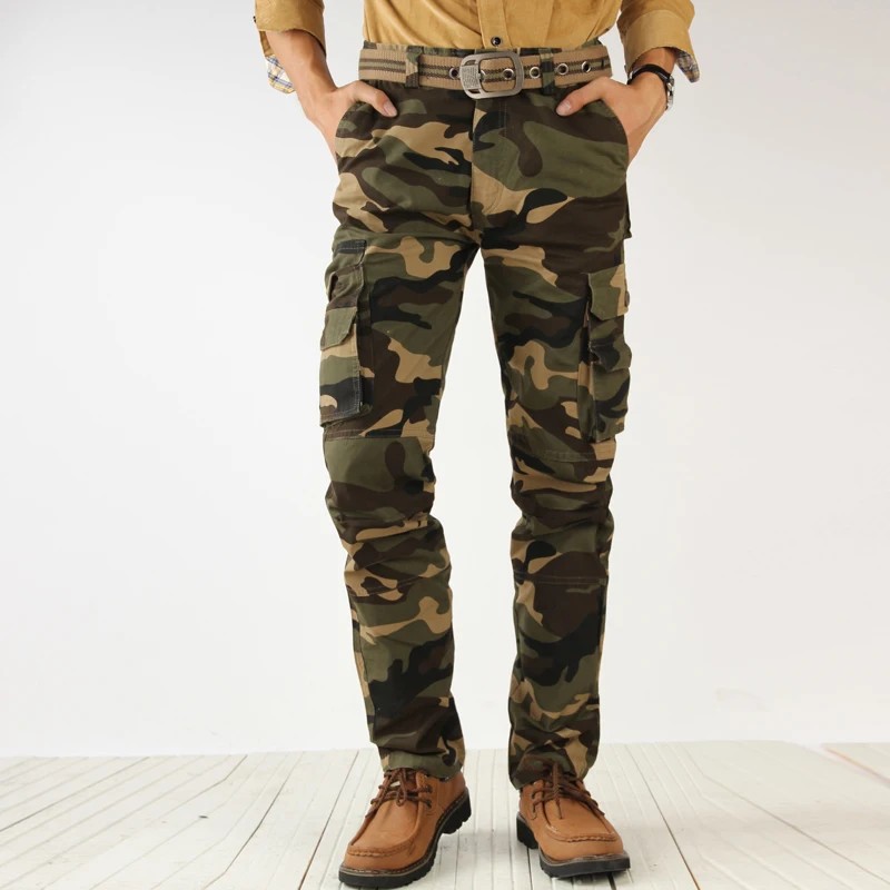 2017 Men's Tactical Pants Fashion Camouflage Cargo Pants Army Green Loose Multi Pockets Cotton Men Trousers Male Army Work Pant
2017 Men's Tactical Pants Fashion Camouflage Cargo Pants Army Green Loose Multi Pockets Cotton Men Trousers Male Army Work Pant