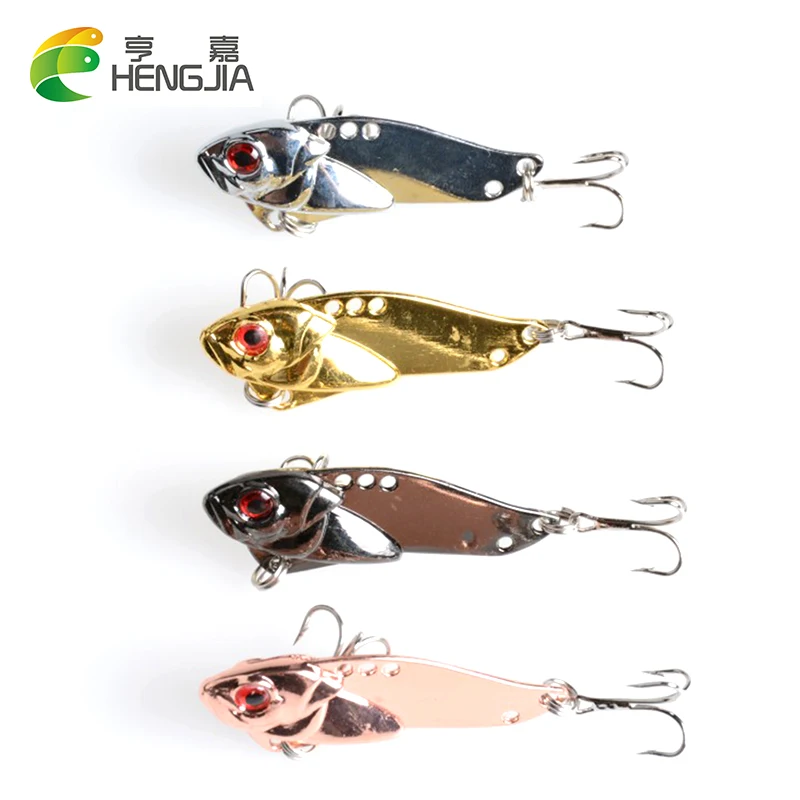 HENGJIA 1Pcs Metal VIB 5cm 10.8g Vibration Spoon Fishing Lure Bass Artificial Sinking Lures | Спорт и развлечения