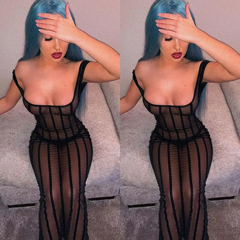 New CA Women Summer Beach Swimwear Bikini Sexy Striped Mesh Cover Up Party Cocktail Bandage Dress
New CA Women Summer Beach Swimwear Bikini Sexy Striped Mesh Cover Up Party Cocktail Bandage Dress