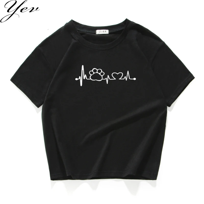 New Fashion 2018 t-Shirt women 100% cotton short sleeves Casual heart beat summer t shirts tops tees loose crop tops for ladys
New Fashion 2018 t-Shirt women 100% cotton short sleeves Casual heart beat summer t shirts tops tees loose crop tops for ladys