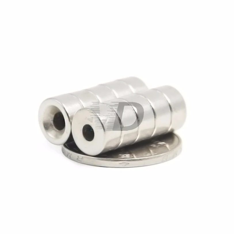 10pcs Super Strong Round Neodymium Countersunk Ring Magnets 10mm x 5mm Hole: 3.5mm N35 Neodymium Magnet Free Shipping
10pcs Super Strong Round Neodymium Countersunk Ring Magnets 10mm x 5mm Hole: 3.5mm N35 Neodymium Magnet Free Shipping
