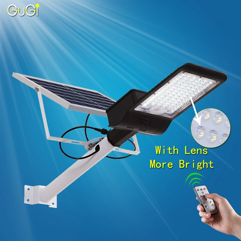 Black Casing Solar Led Street Light With Lens Waterproof IP65 Remote Control 80W-150W Led Solar Lamp For Garden Path Light Pole
Black Casing Solar Led Street Light With Lens Waterproof IP65 Remote Control 80W-150W Led Solar Lamp For Garden Path Light Pole