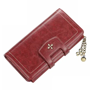 Women Wallet Oil Wax Leather Long Purse Classic Tassel Zipper Wallets Female Clutch Card Holder 3 Fold carteira feminina WWS289
Women Wallet Oil Wax Leather Long Purse Classic Tassel Zipper Wallets Female Clutch Card Holder 3 Fold carteira feminina WWS289