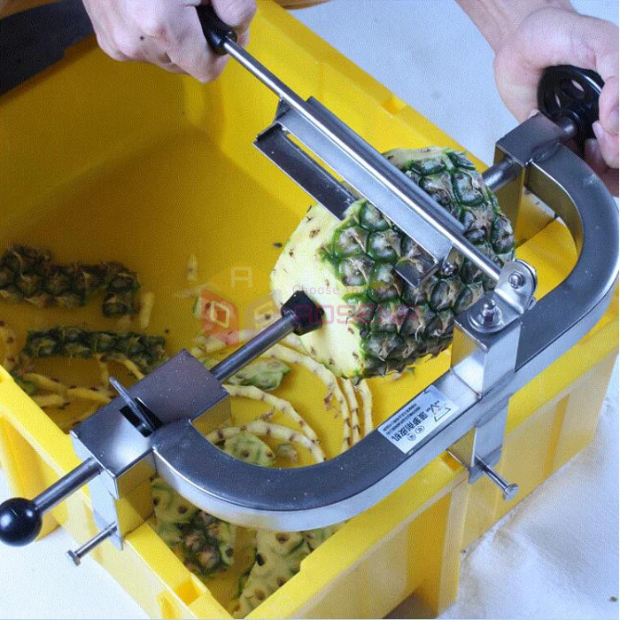 NEW Manual Stainless Steel Pineapple Skin Peeler Machine Pineapple Pitting Machine Slicer Peeling Knife Cutter Tool
NEW Manual Stainless Steel Pineapple Skin Peeler Machine Pineapple Pitting Machine Slicer Peeling Knife Cutter Tool