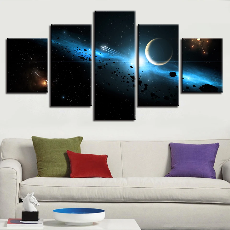 Canvas HD Prints Poster Living Room Wall Art 5 Pieces Universe Space Planets Galaxy Paintings Modular Pictures Home Decor Frame
Canvas HD Prints Poster Living Room Wall Art 5 Pieces Universe Space Planets Galaxy Paintings Modular Pictures Home Decor Frame