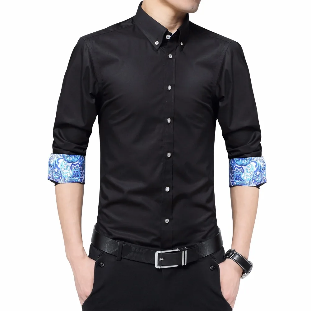 Plus Size 5XL Mens Shirts Fashion 2018 Print Colalr Cuff Long Sleeve Shirt Men Brand Turn Down Collar Camisa Social Male
Plus Size 5XL Mens Shirts Fashion 2018 Print Colalr Cuff Long Sleeve Shirt Men Brand Turn Down Collar Camisa Social Male
