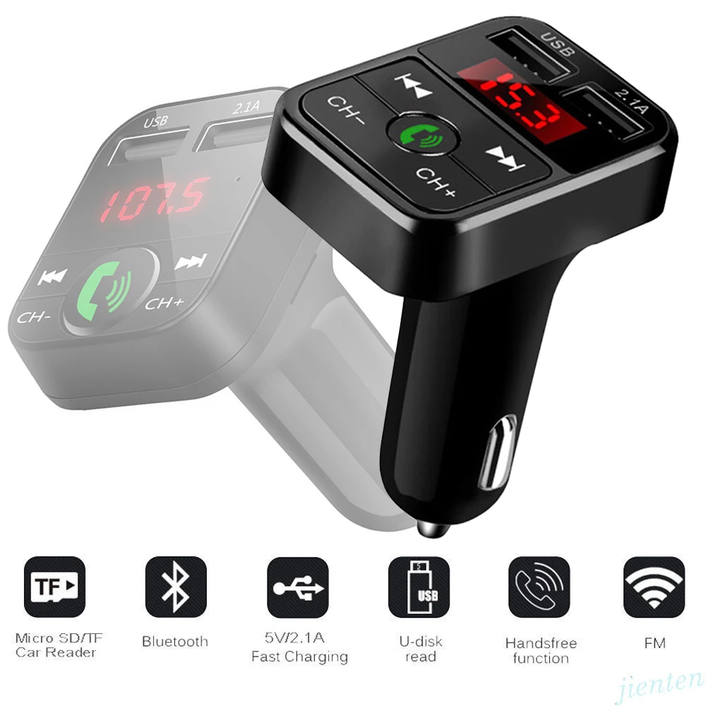 Wireless Car FM Transmitter Wireless Radio Adapter Dual USB Charger Bluetooth Mp3 Player Support Handsfree Call
Wireless Car FM Transmitter Wireless Radio Adapter Dual USB Charger Bluetooth Mp3 Player Support Handsfree Call