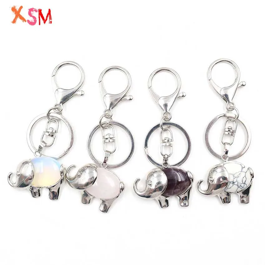 xinshangmie 1 Pcs Natural Stone Key Chains Tiger Eye Opal Crystal Elephant Keychain Big Lobster Clasp Circle Bag Hanging Buckle
xinshangmie 1 Pcs Natural Stone Key Chains Tiger Eye Opal Crystal Elephant Keychain Big Lobster Clasp Circle Bag Hanging Buckle