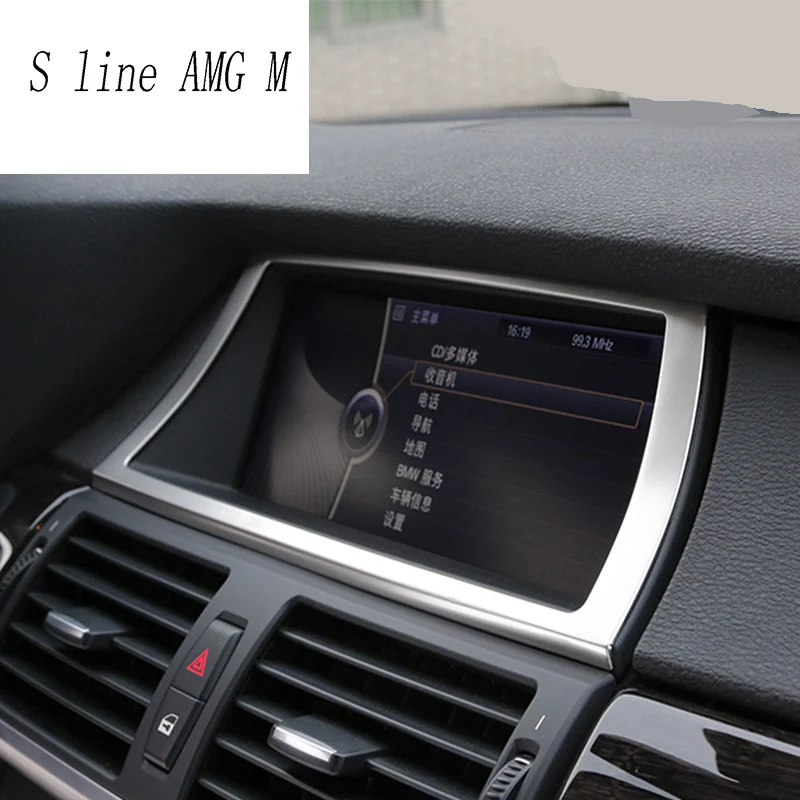 Car Styling Interior Navigation Control Panel air conditioner outlet Decorative Frame Cover Stickers Trim for BMW e70 e71 X5 X6
Car Styling Interior Navigation Control Panel air conditioner outlet Decorative Frame Cover Stickers Trim for BMW e70 e71 X5 X6