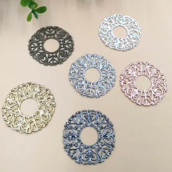 32mm Filigree Flower Charms Beads Connectors Vintage Bu Yao Hair Clasps Wraps Links Blanks Findings Multi-color Plated Brass
32mm Filigree Flower Charms Beads Connectors Vintage Bu Yao Hair Clasps Wraps Links Blanks Findings Multi-color Plated Brass