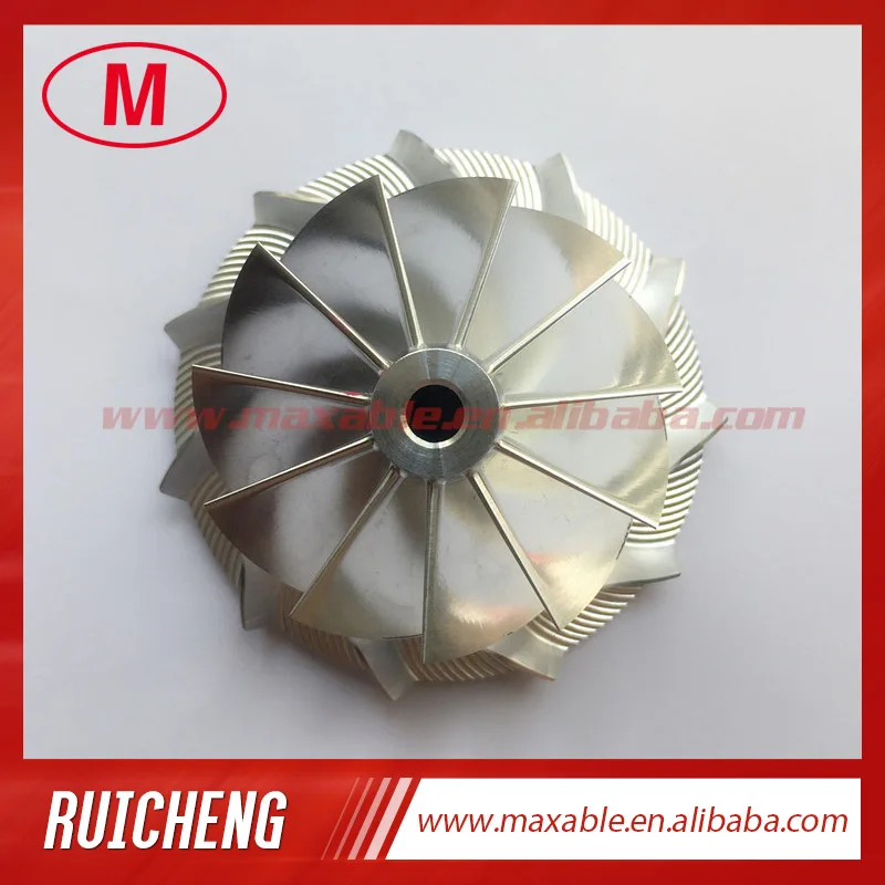 GT15-25 720915-0004/737692-0002 44.50/60.01mm 11+0 blades high performance turbo billet/milling/aluminum 2618 compressor wheel
GT15-25 720915-0004/737692-0002 44.50/60.01mm 11+0 blades high performance turbo billet/milling/aluminum 2618 compressor wheel