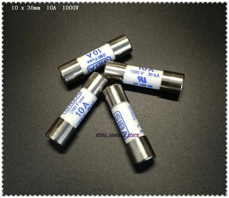 5-15 шт./лот 10x38 мм 10Amp 10A 1000 В 30KA SIBA керамический предохранитель DMI-Fuse для мультиметра