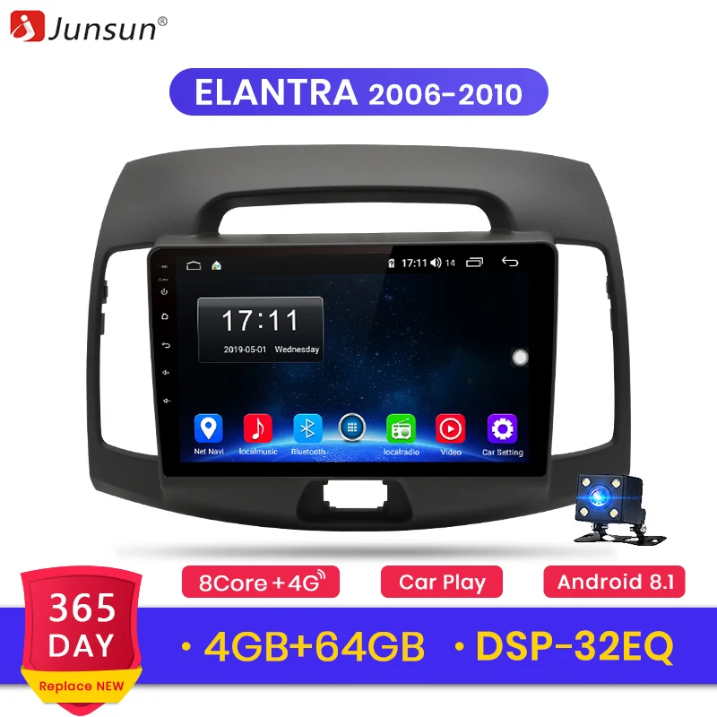 Junsun 4G+64G CarPlay DSP Android 8.1 Car Radio Multimedia Stereo Audio Player GPS 2 Din For Hyundai Elantra HD 2006-2010 no DVD
Junsun 4G+64G CarPlay DSP Android 8.1 Car Radio Multimedia Stereo Audio Player GPS 2 Din For Hyundai Elantra HD 2006-2010 no DVD