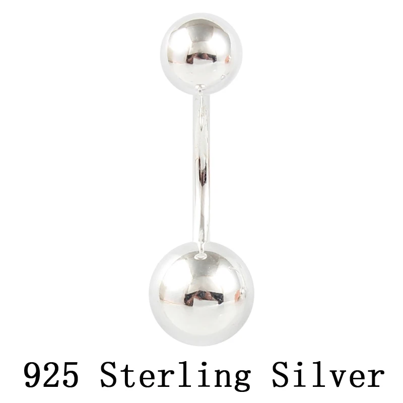 Belly button ring 925 sterling silver body jewelry double ball free shipping navel ring not allergic S925 piercing ONE PIECE
Belly button ring 925 sterling silver body jewelry double ball free shipping navel ring not allergic S925 piercing ONE PIECE