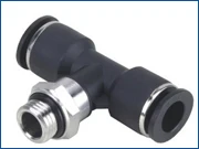 tube 8mm-1/8" BSPP thread with O-ring male branch tee quick connect pneumatic fitting
