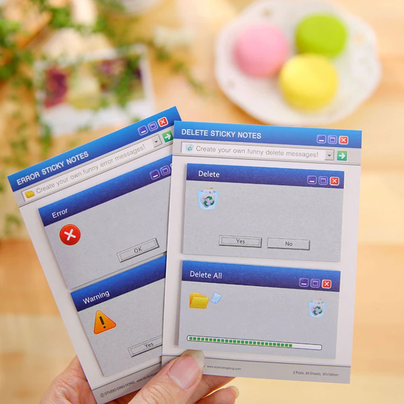 Cute Computer System Shape Memo Pad Creative DIY Sticky Notes Diary Set Kawaii Stationery Stickers School Office Supplies
Cute Computer System Shape Memo Pad Creative DIY Sticky Notes Diary Set Kawaii Stationery Stickers School Office Supplies