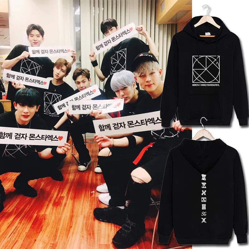 KPOP Korean Fashion MONSTA X Album Concert BE BEAUTIFUL Cotton Hoodies Hat Clothes K-POP Pullovers Sweatshirts PT513
KPOP Korean Fashion MONSTA X Album Concert BE BEAUTIFUL Cotton Hoodies Hat Clothes K-POP Pullovers Sweatshirts PT513
