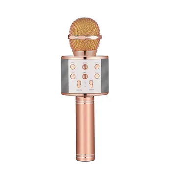 WS858 Wireless Karaoke Microphone 4-in-1 Portable Bluetooth Speaker Player Selfie Function for Apple iPhone Android Phones
WS858 Wireless Karaoke Microphone 4-in-1 Portable Bluetooth Speaker Player Selfie Function for Apple iPhone Android Phones