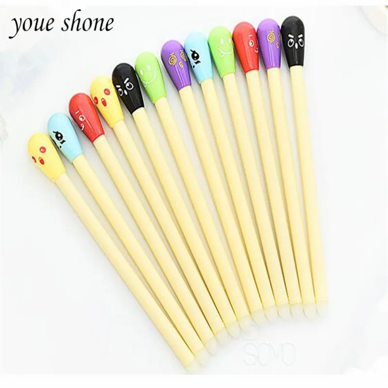 12piece/lots Lovely matchstick erasable pen needle skin eliminate the erasable pen gel pens ink black / blue 0.38mm
12piece/lots Lovely matchstick erasable pen needle skin eliminate the erasable pen gel pens ink black / blue 0.38mm